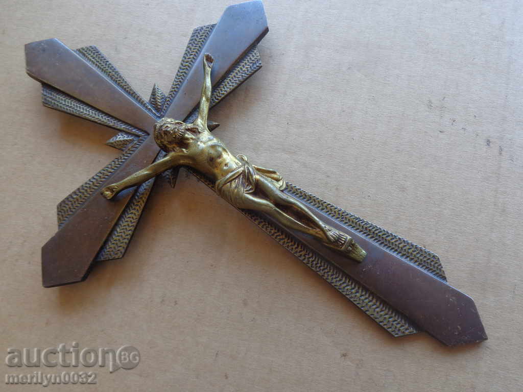 Cross with a bronze icon, bible, gospel, religion with price 168.00 BGN | € 85.90 Cross with a bronze icon, bible, gospel, religion with price 168.00 BGN | € 85.90