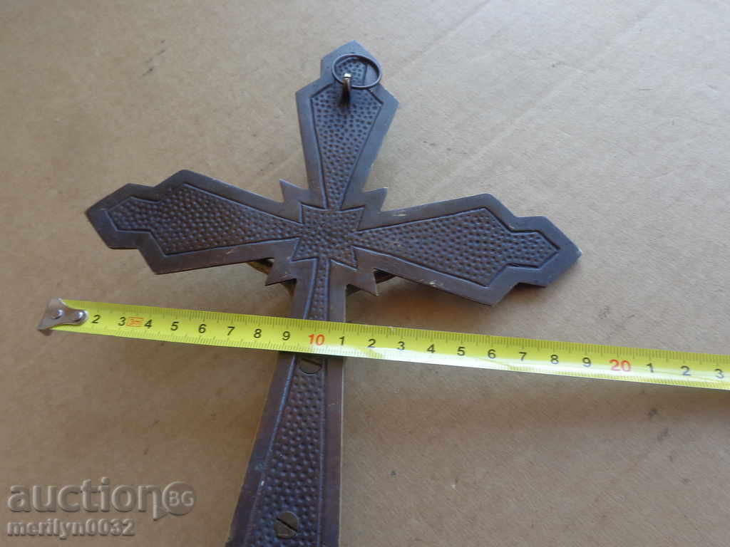 Cross with a bronze icon, bible, gospel, religion - 6 Cross with a bronze icon, bible, gospel, religion - 6