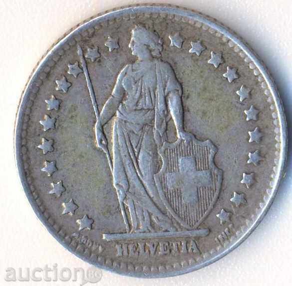 Ελβετία 1 φράγκο ασήμι 1945 με τιμή € 10.00 | 19.56 BGN