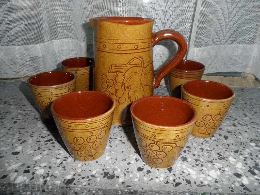 ΣΕΡΒΙΣ κρασιού, κεραμικά Β-α ΣΕΡΒΙΣ κρασιού, κεραμικά Β-α