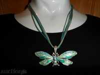 Art Deco NECKLACE with an interesting BUTTERFLY pendant