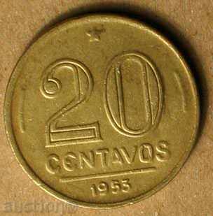 2 tsentavos Βραζιλία 1953