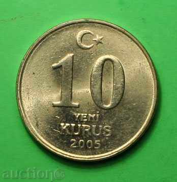 Turcia 10 kuru 2005