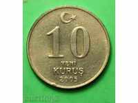 Τουρκία 10 γρόσια το 2005