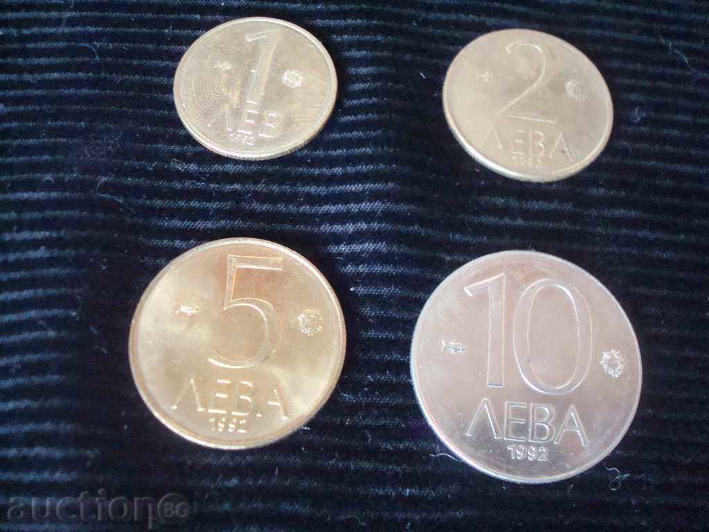 ΠΑΡΤΙΔΑ - 1, 2, 5 και 10 λέβα από το 1992. διατηρημένο.