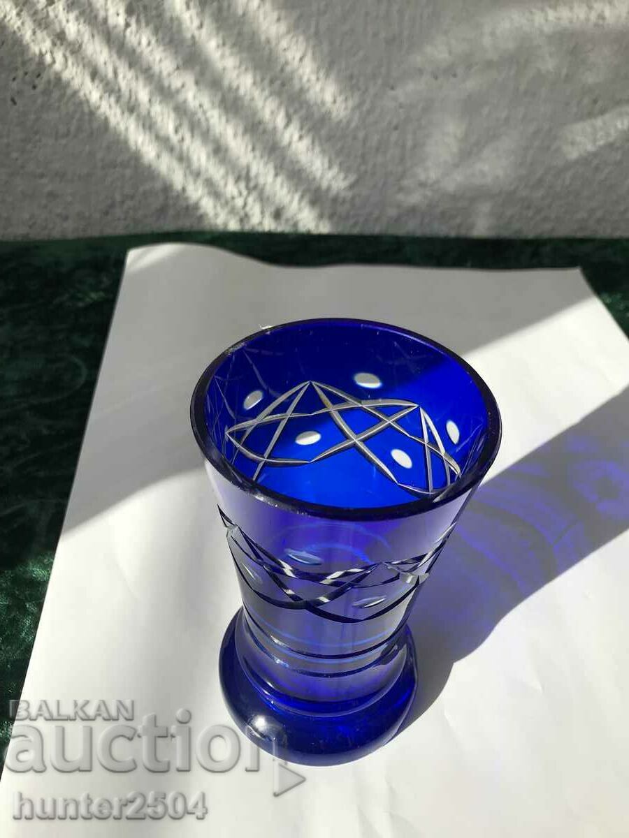 Lead colored crystal vase 170 cm