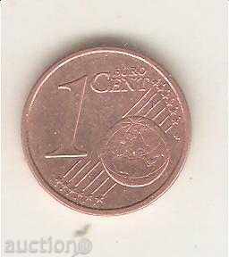 +Италия  1  евроцент  2005 г  .