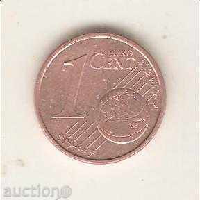 +Италия  1  евроцент  2008 г  .