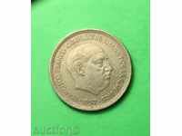 5 pesetas Spania 1957