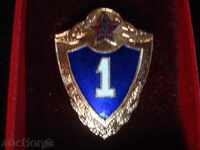 Military Badge "CLASS 1 ARMIES" USSR, blue enamel, gilt?