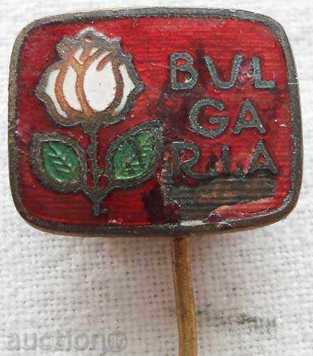България знак с българска роза синвол на България знак