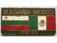 1286. Bulgaria Mexic semn dedicat meci de fotbal jucat