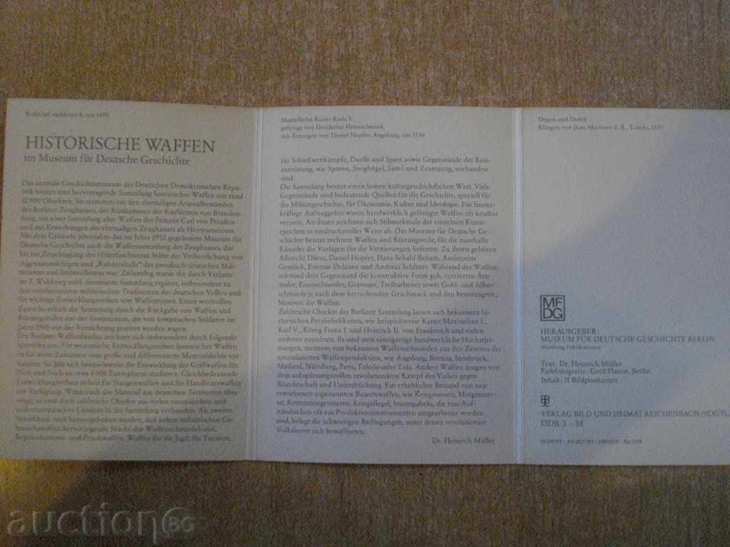 Delivery of Set "HISTORISCHE WAFFEN" - 10 pcs. cards Delivery of Set "HISTORISCHE WAFFEN" - 10 pcs. cards