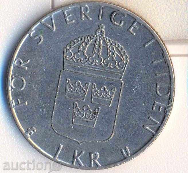 Швеция 1 крона 1978 година Карл ХVІ Густав