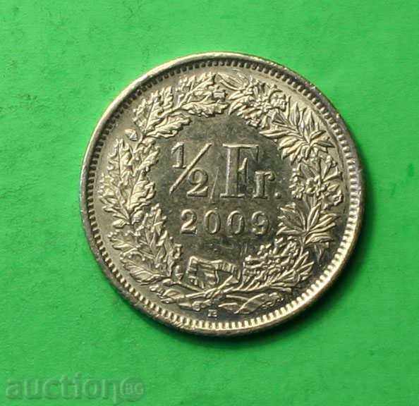 1/2  франк Швейцария 2009