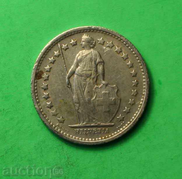 1/2 franc Switzerland 1968 with price € 0.61 | 1.19 BGN