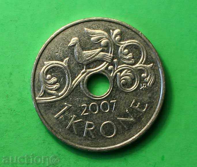 Norvegia 1 Krone 2007