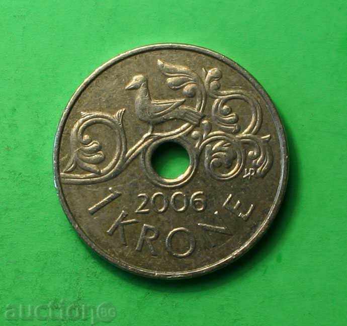 1 krona Norway 2006