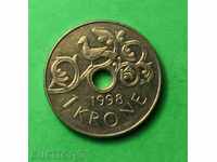 Norvegia 1 krone 1998