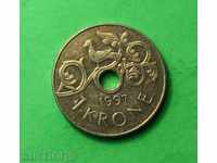 Norvegia 1 krone 1997