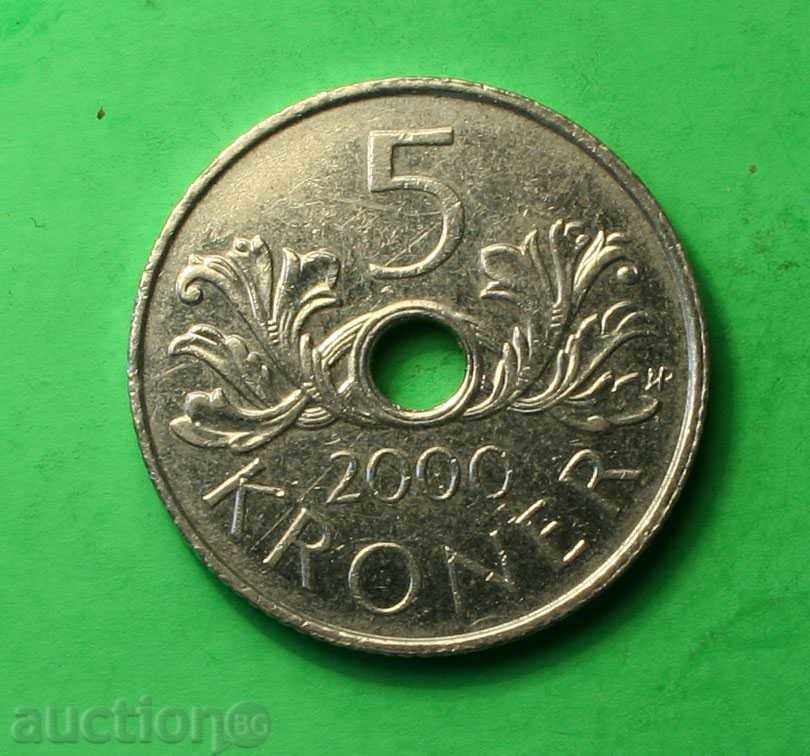 5 Kroner Norway 2000