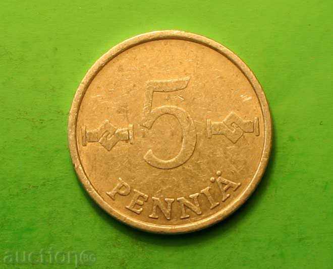 5 pennies 1979 Finland
