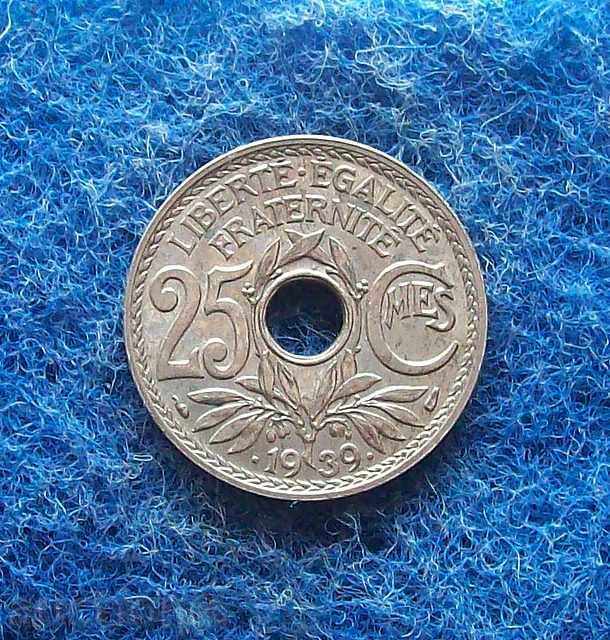 FRANCE-1939G-25 CENTREMENT-MIN with price 7.95 BGN | € 4.06 FRANCE-1939G-25 CENTREMENT-MIN with price 7.95 BGN | € 4.06