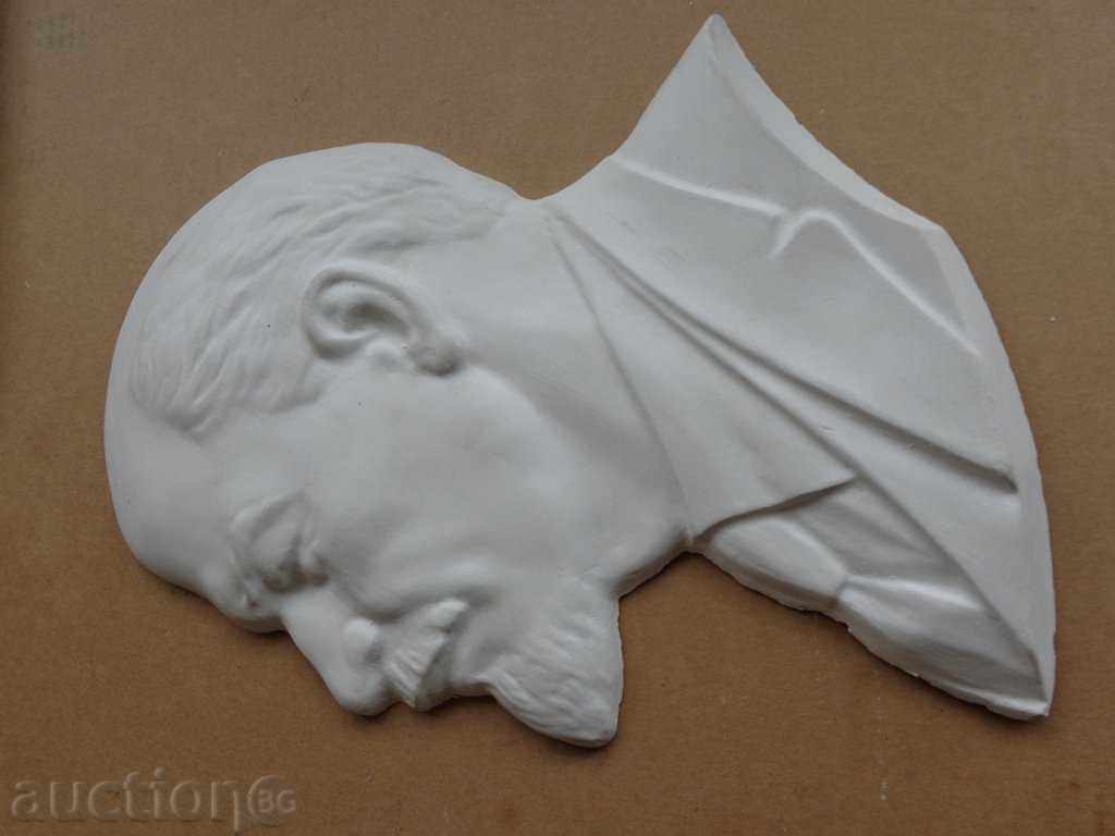 Plaster bas-relief of leader Lenin - 5 Plaster bas-relief of leader Lenin - 5