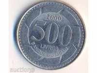 Lebanon 500 Lebi 2000 year