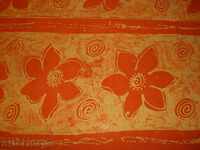 Hand-made cover for a stretch table - batik