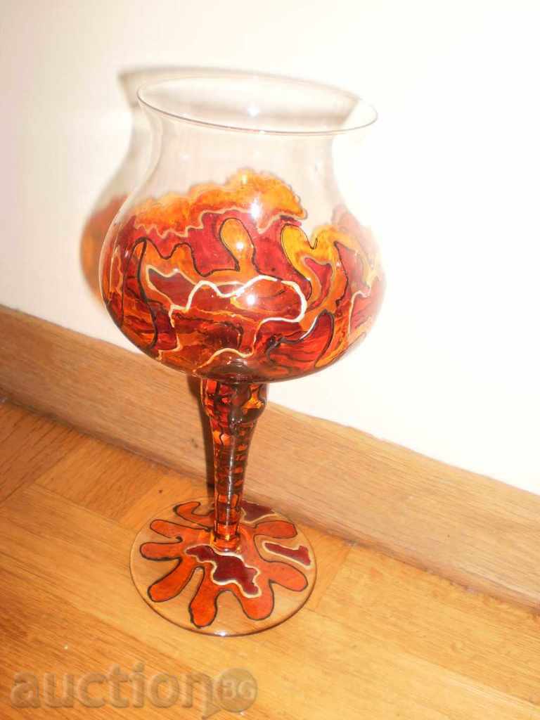 Hand painted glass