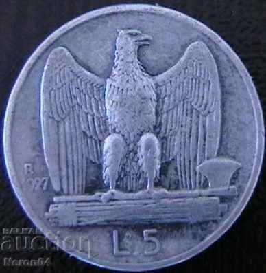 5 λίρες το 1927, η Ιταλία