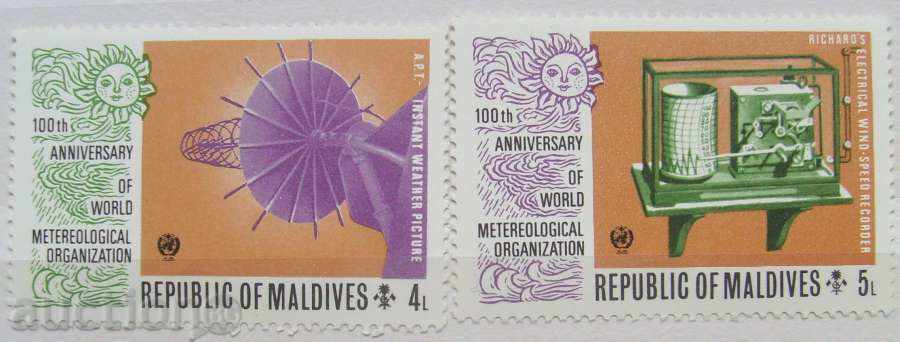 Auction 1974 - Maldives / 100 years meteorology Auction 1974 - Maldives / 100 years meteorology