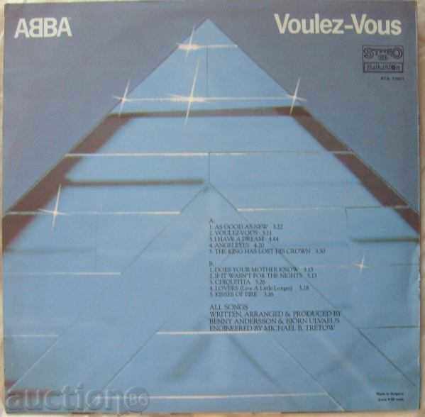 Voulez - Vous / ABBA - ABBA - No. VTA 11001 with price 16.00 BGN | € 8.18 Voulez - Vous / ABBA - ABBA - No. VTA 11001 with price 16.00 BGN | € 8.18