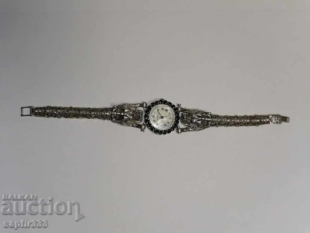 Auction  DRAGONS UNIQUE LUXURY WATCH Sapphires, Rubies, Marcasite