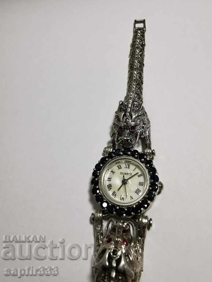 DRAGONS UNIQUE LUXURY WATCH Sapphires, Rubies, Marcasite - 6