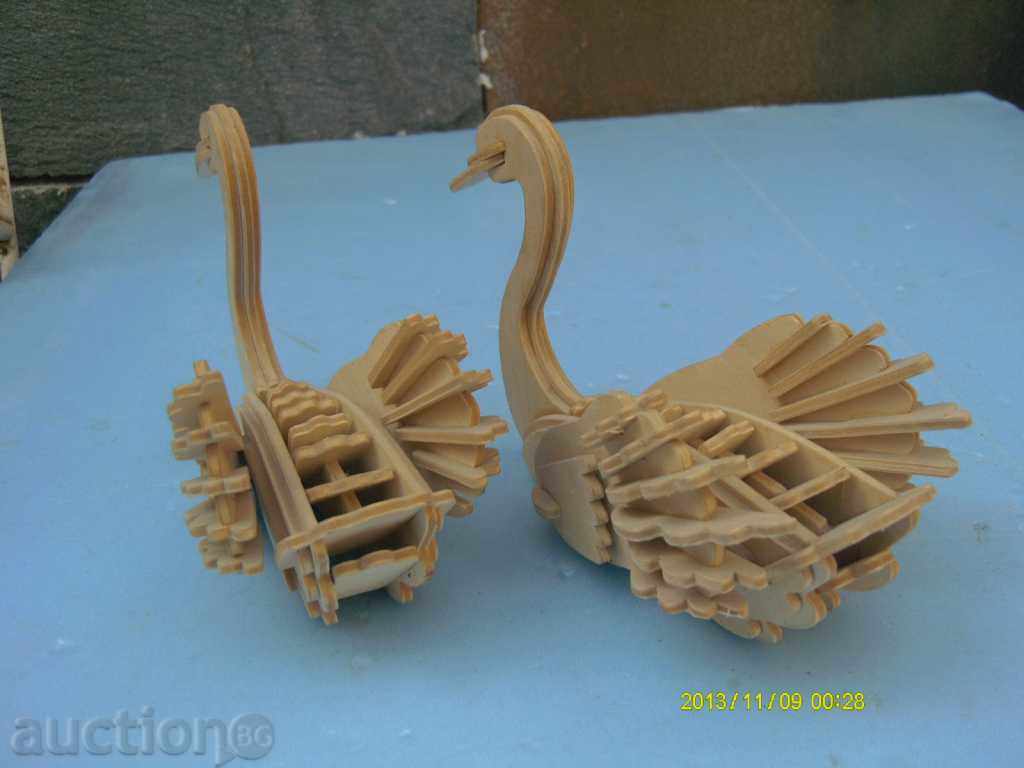 Аукцион Фигури дървени-лебеди Аукцион Фигури дървени-лебеди