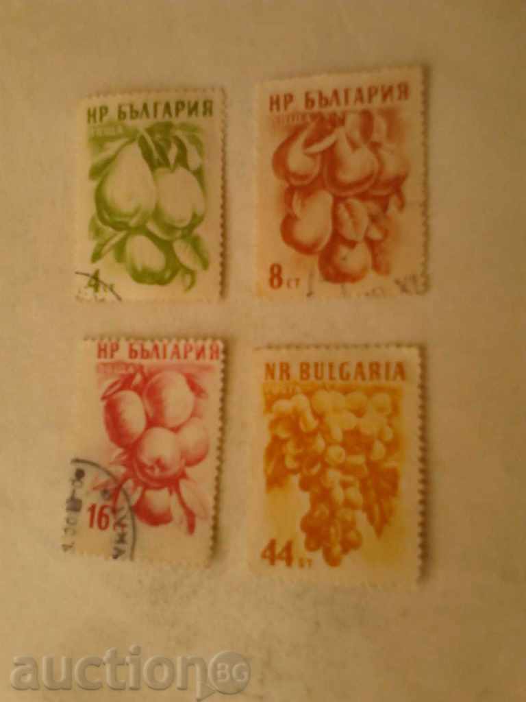 γραμματόσημα PRB Φρούτα πρώτη έκδοση 1956