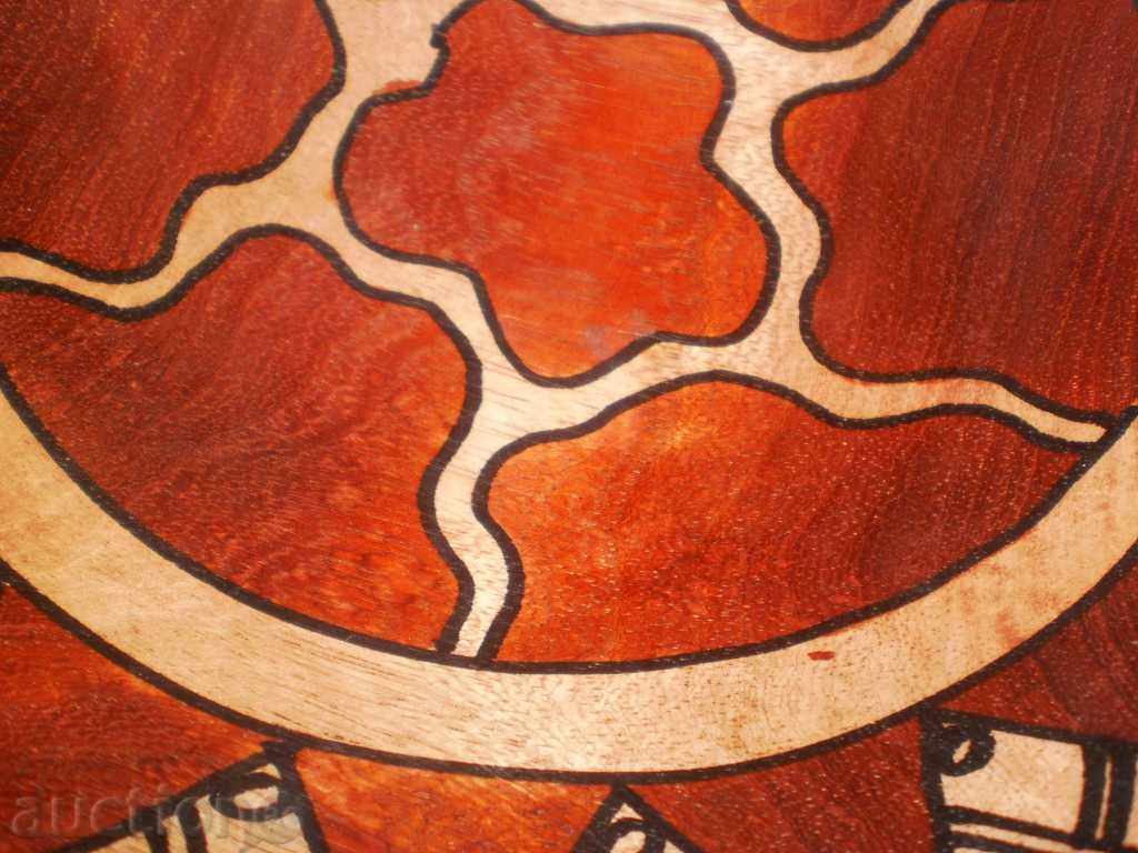 Mahogany cup, hand-decorated with price 59.00 BGN | € 30.17 Mahogany cup, hand-decorated with price 59.00 BGN | € 30.17