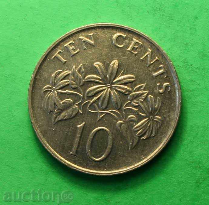 10 cents Singapore 1991