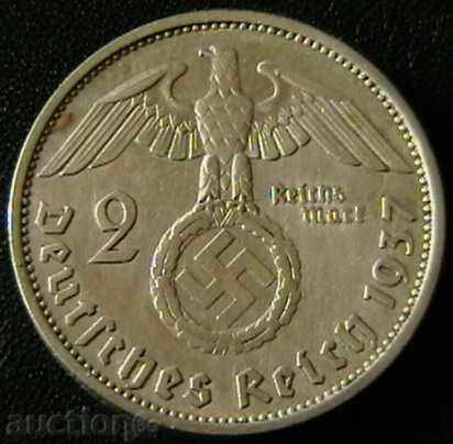 2 Marks 1937 F, Germany (Third Reich)