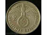 2 Marks 1937 F, Germany (Third Reich)