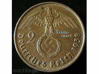 2 марки 1938 В, Германия ( Третия Райх )