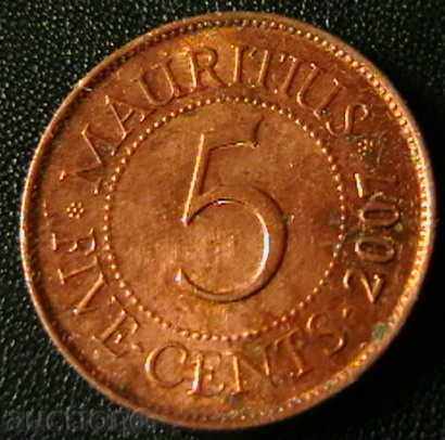 5 цента 2007, Мавриций