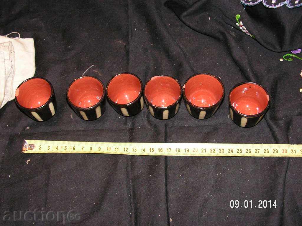 Licitație 1806. ceramica SERVICE coniac glazurate