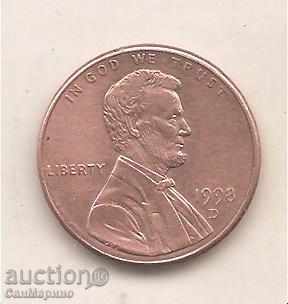 + United States 1 cent 1998 D with price 0.30 BGN | € 0.15 + United States 1 cent 1998 D with price 0.30 BGN | € 0.15
