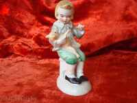 German figurine "Little Laughing Boy" h/w 130x60 mm. with lim. mark