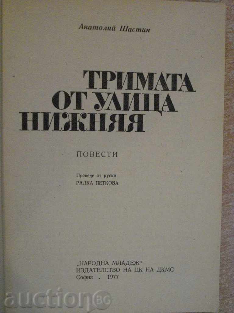 The book "The Three of Nižniaa Street - Anatoly Chastin" - 142 p. with price 3.00 BGN | € 1.53