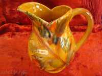 Large jug, fine colored gloss h/w 200x2080 mm, Czechoslovakia