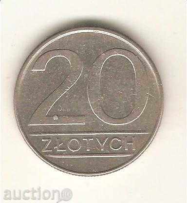 + Poland 20 zloty 1986 MW